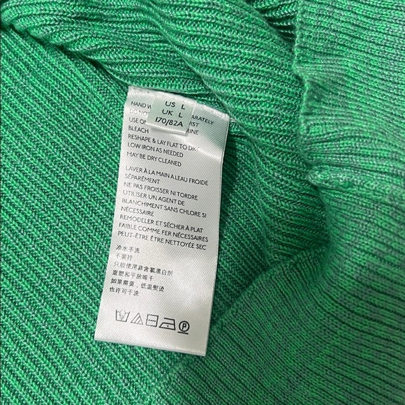 Free People Golden Hour Midi Skirt | Size L | NWT | Green Knit Ribbed - Picture 11 of 11